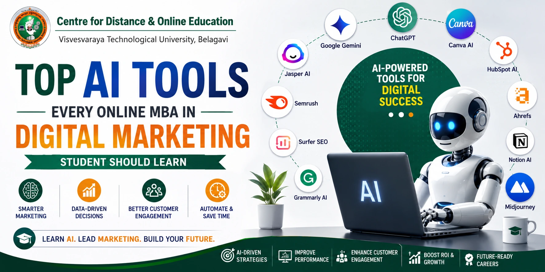 Top AI Tools Every Online MBA in Digital Marketing Student Should Learn