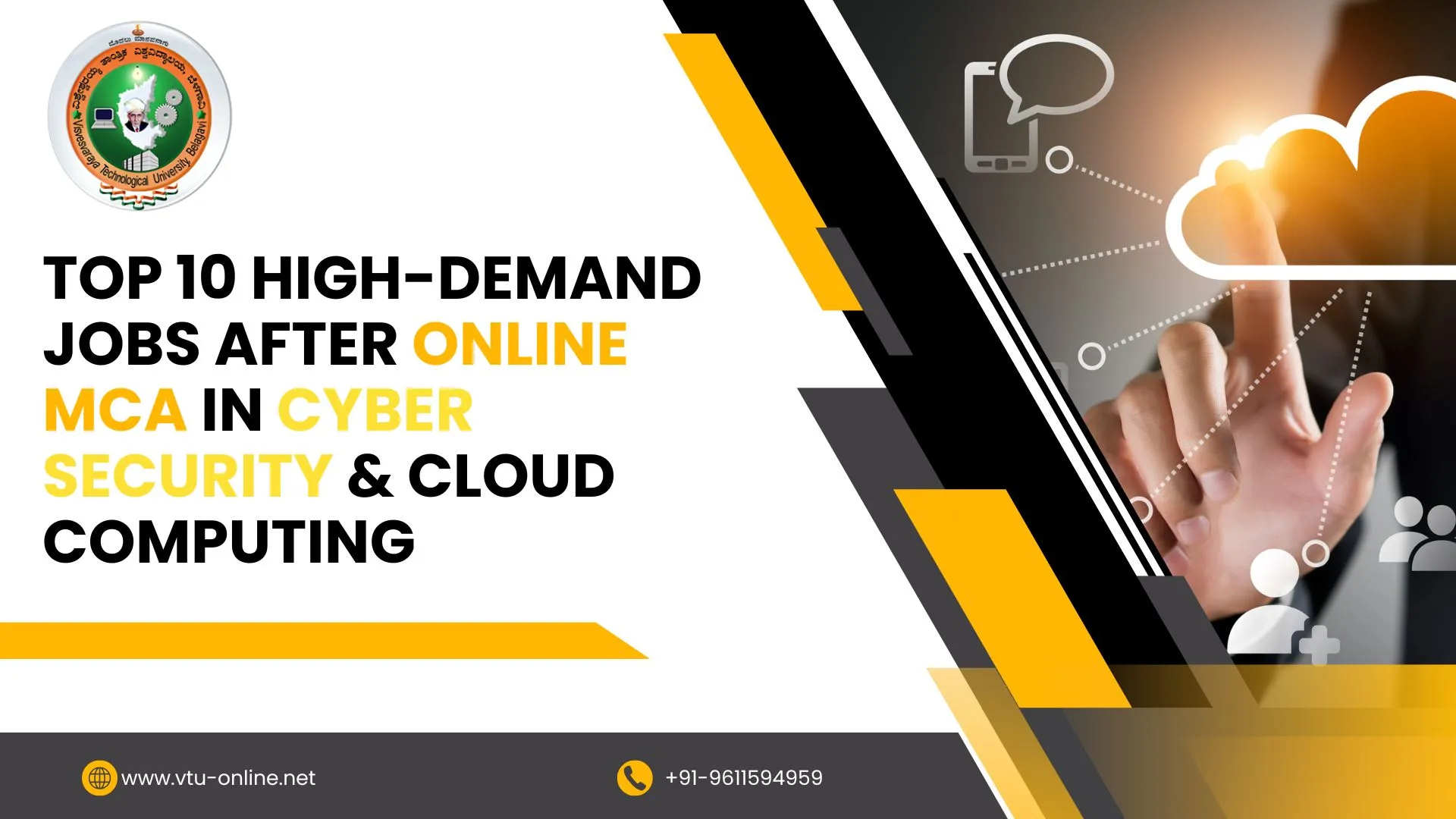 Top 10 High-Demand Jobs After Online MCA in Cyber Security & Cloud Computing