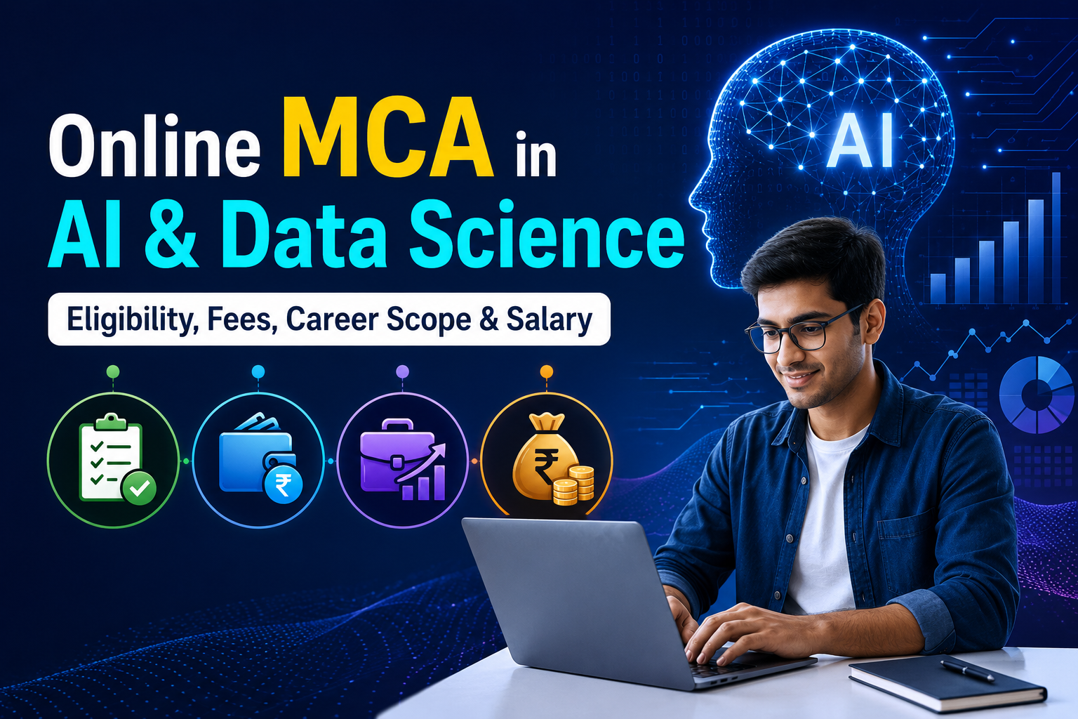 Online MCA in AI and Data Science: Eligibility, Fees, Career Scope & Salary